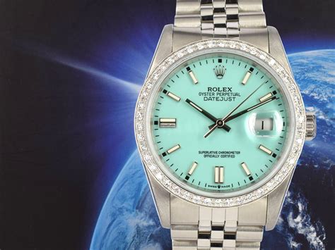 rolex tiffany blue diamond|rolex tiffany blue 36mm price.